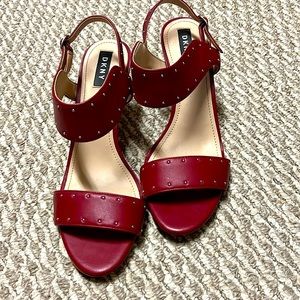 Beautiful red strappy shoes